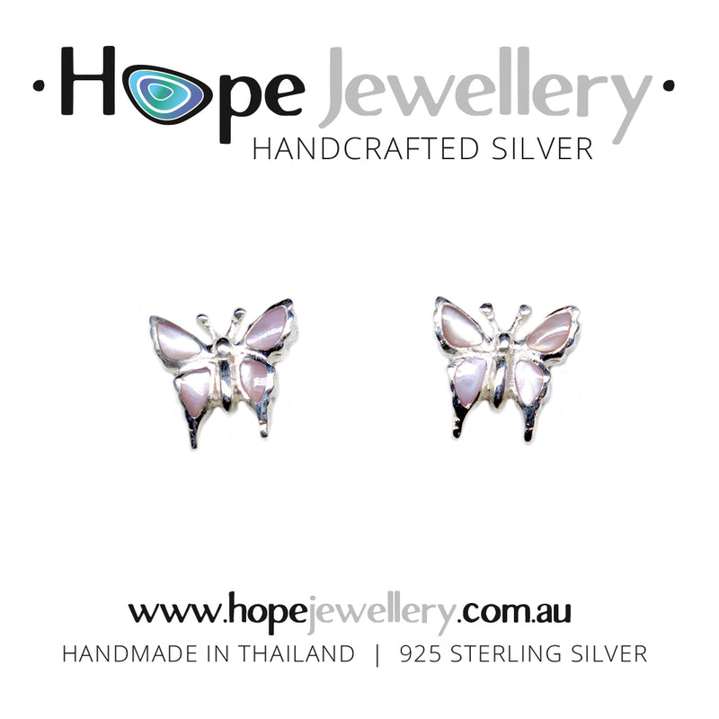 Load image into Gallery viewer, Butterfly Stud Earrings