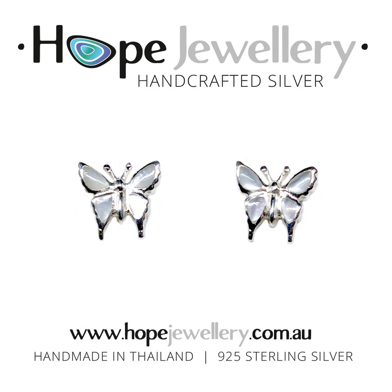 Load image into Gallery viewer, Butterfly Stud Earrings