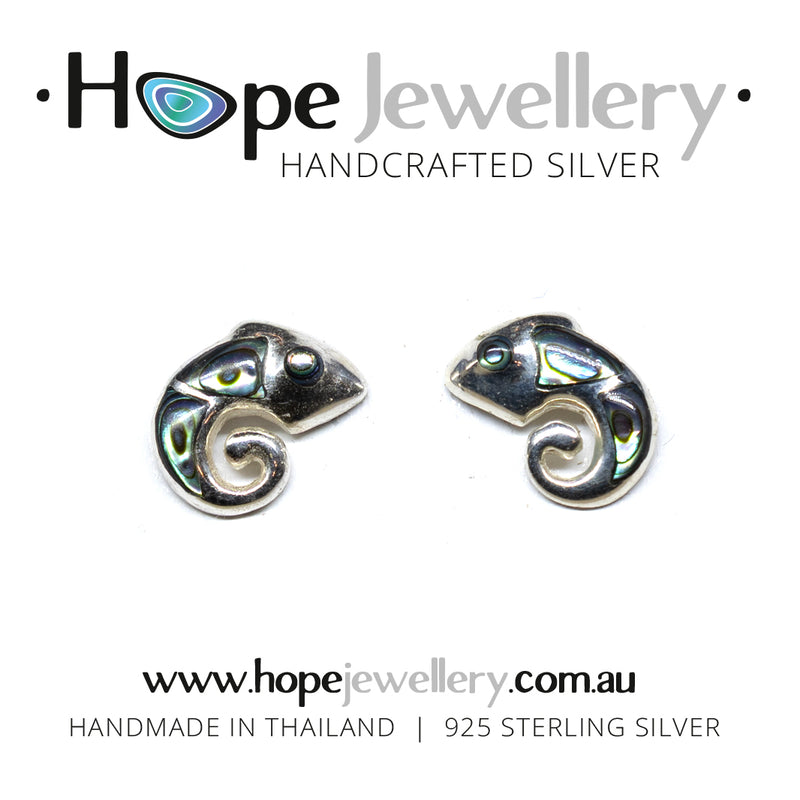 Load image into Gallery viewer, Chameleon Stud Earrings