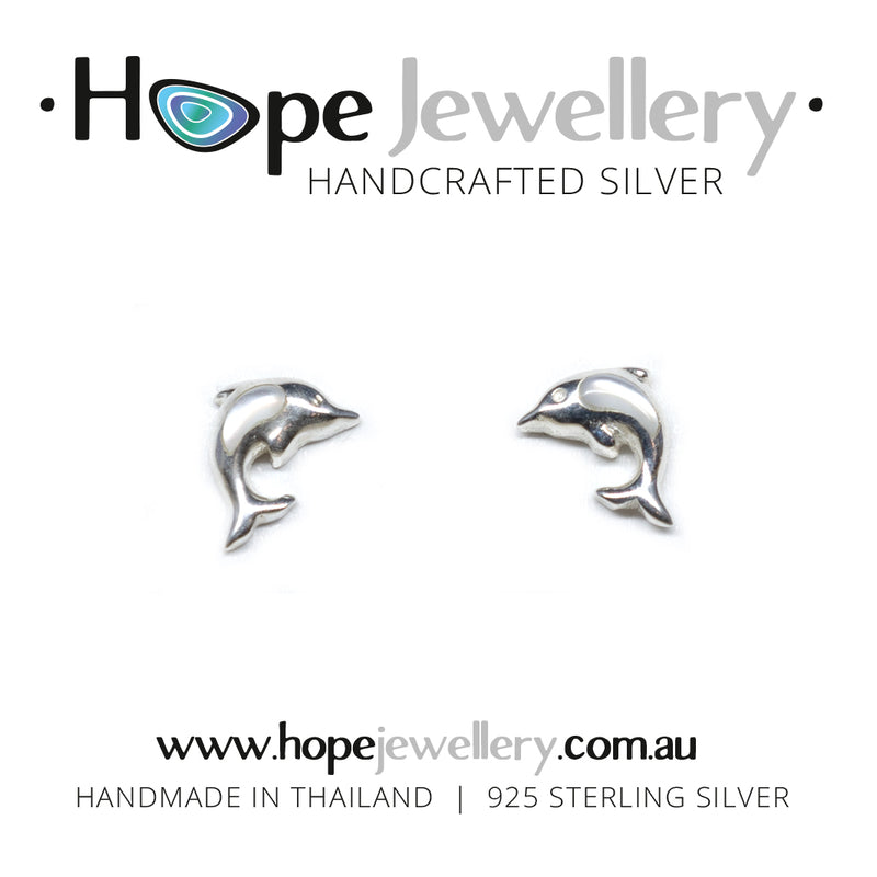 Load image into Gallery viewer, Dolphin Stud Earrings