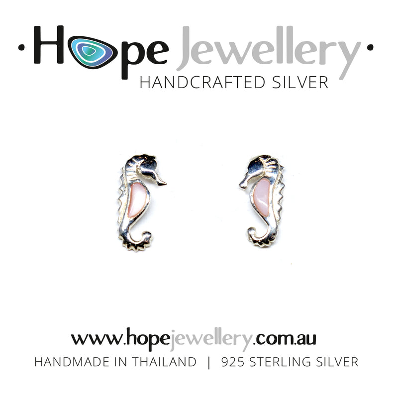 Load image into Gallery viewer, Sea Horse Stud Earrings