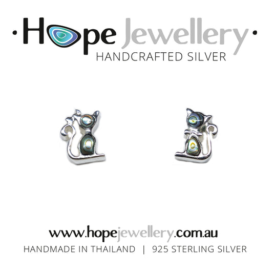 Cat Stud Earrings