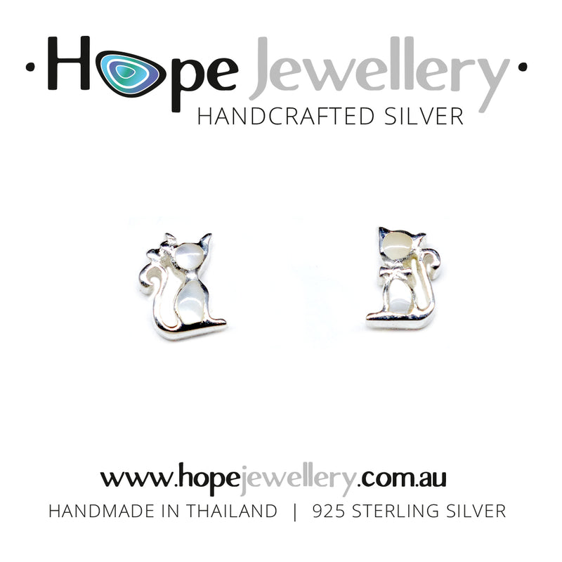 Load image into Gallery viewer, Cat Stud Earrings
