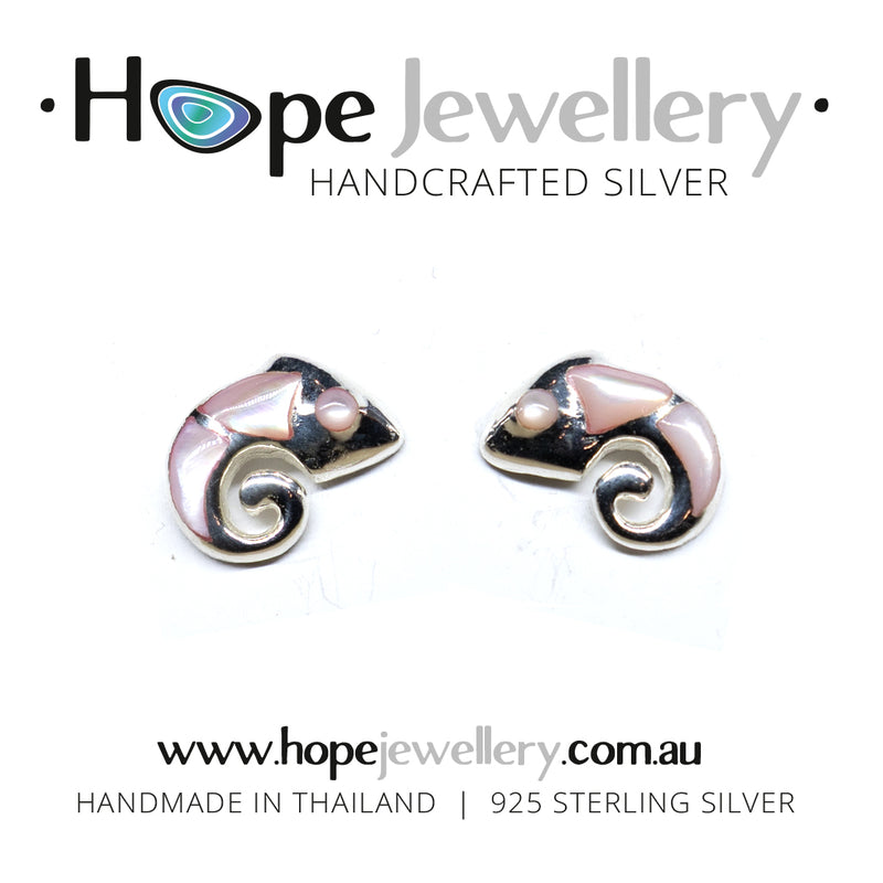 Load image into Gallery viewer, Chameleon Stud Earrings
