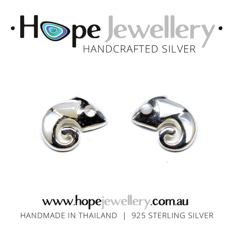 Load image into Gallery viewer, Chameleon Stud Earrings
