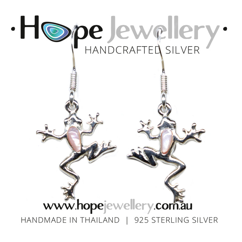 Load image into Gallery viewer, Frog Hanging Earings
