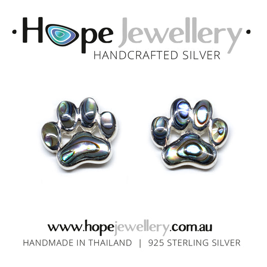 Paw Print Stud Earrings