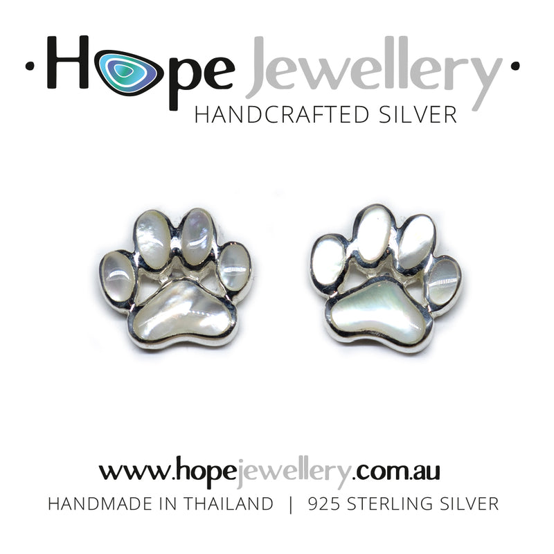 Load image into Gallery viewer, Paw Print Stud Earrings
