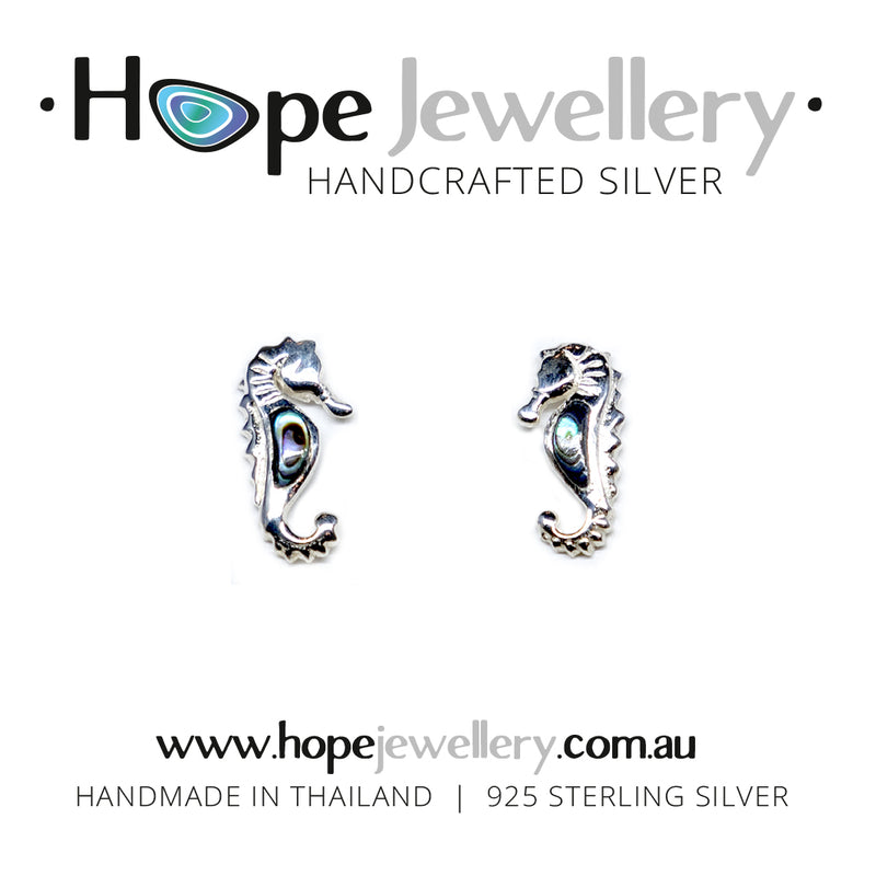 Load image into Gallery viewer, Sea Horse Stud Earrings
