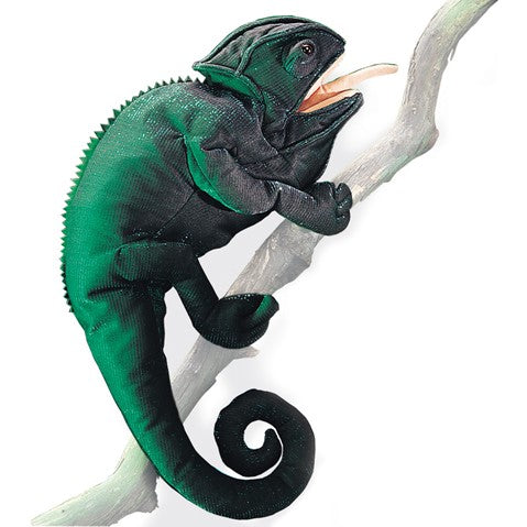 Load image into Gallery viewer, Large Chameleon Puppet
